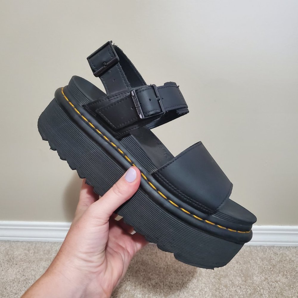 Dr. Martens Black Chunky Sandals